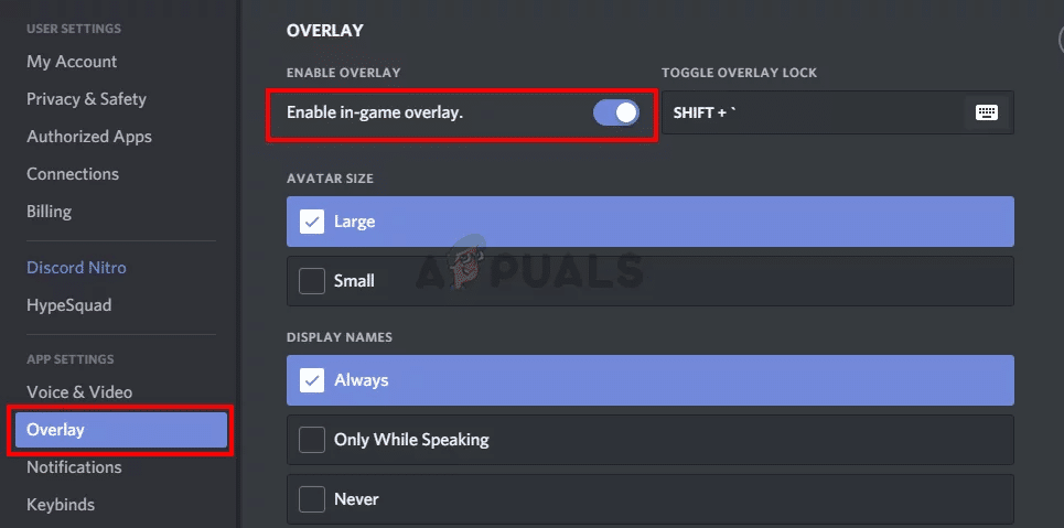 Fixing discord overlay not working 