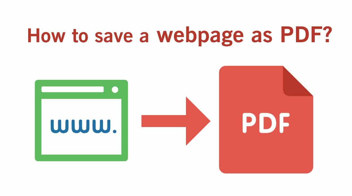 how to save a webpage as pdf