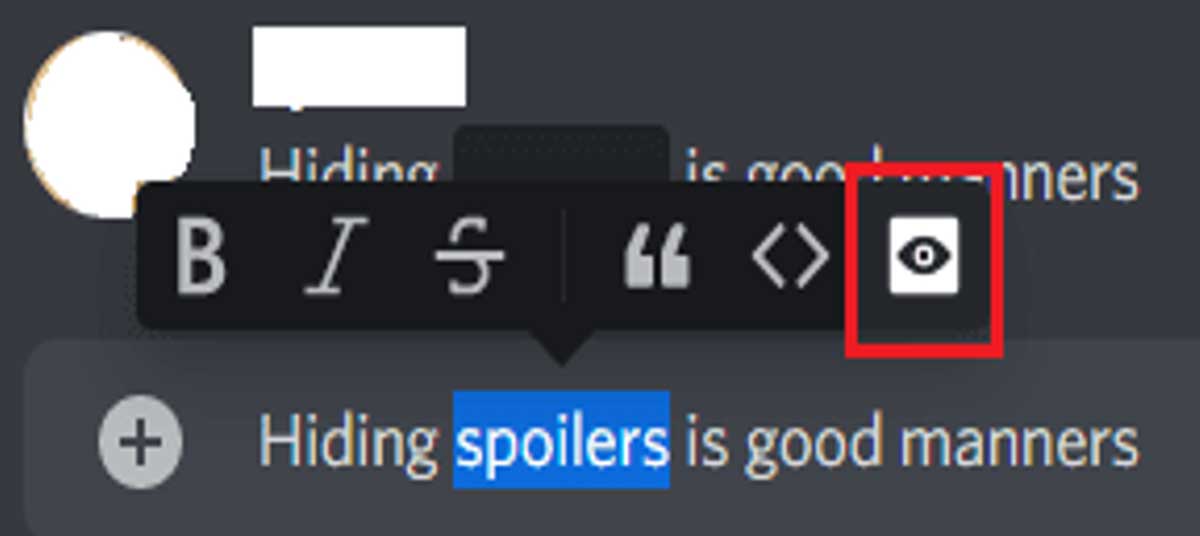 how to add spoiler in discord